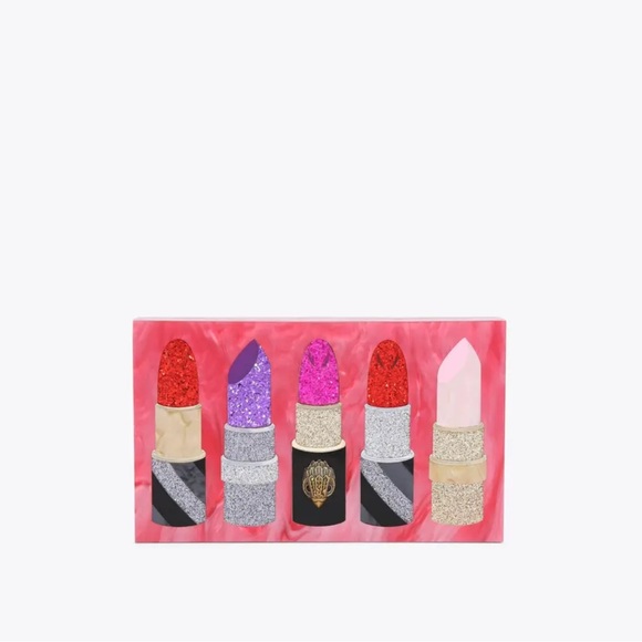 Kurt Geiger Lipstick Clutch with Chain NEW - Picture 4 of 12